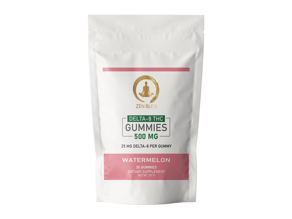 Delta-8 THC Gummies Watermelon Rings - 25mg