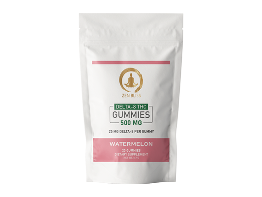 Delta-8 THC Gummies Watermelon Rings - 25mg