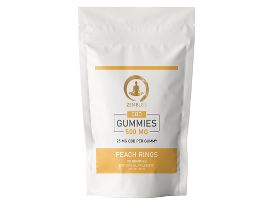 CBD Peach Rings Gummies