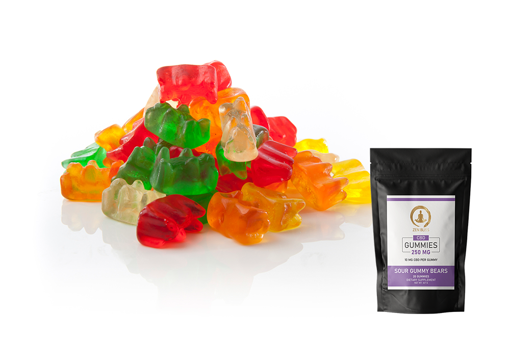 CBD Sour Gummy Bears 10mg